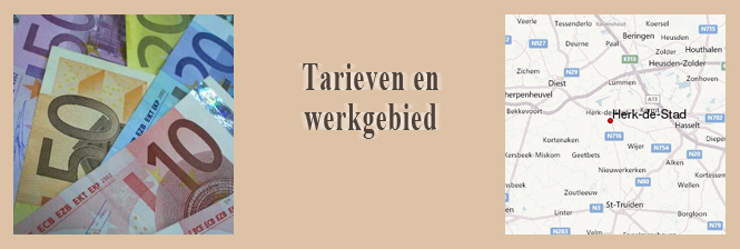 tarieven en werkgebied